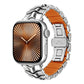 Arc Shadow Metal Hybrid Silicone Watch Band, For Apple Watch 46mm / 49mm / 45mm / 44mm, For Apple Watch 42mm / 41mm / 40mm / 38mm