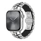 Arc Shadow Metal Hybrid Silicone Watch Band, For Apple Watch 46mm / 49mm / 45mm / 44mm, For Apple Watch 42mm / 41mm / 40mm / 38mm