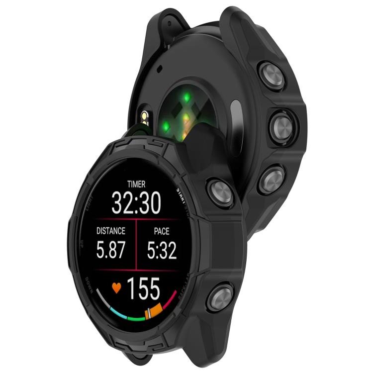 Hollow Armor TPU Half Coverage Watch Protective Case, For Garmin Forerunner 70 / 170 / 170 Music