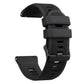 Twill Texture Solid Color Silicone Watch Band,, 22mm