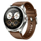Press Button Quick Release Leather Hybrid Silicone Watch Band, 22mm