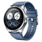 Press Button Quick Release Leather Hybrid Silicone Watch Band, 22mm