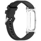 Spring Bar Style Clear Watch Case and Solid Color Silicone Watch Band, For Google Fitbit Air