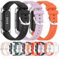 Spring Bar Style Clear Watch Case and Solid Color Silicone Watch Band, For Google Fitbit Air