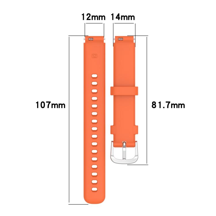 Spring Bar Style Clear Watch Case and Solid Color Silicone Watch Band, For Google Fitbit Air