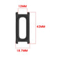 Spring Bar Style Clear Watch Case and Solid Color Silicone Watch Band, For Google Fitbit Air