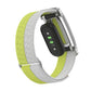 Metal Case Hybrid Feather Light Nylon Hook and Loop Fastener Watch Band, For Google Fitbit Air