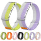 Metal Case Hybrid Feather Light Nylon Hook and Loop Fastener Watch Band, For Google Fitbit Air