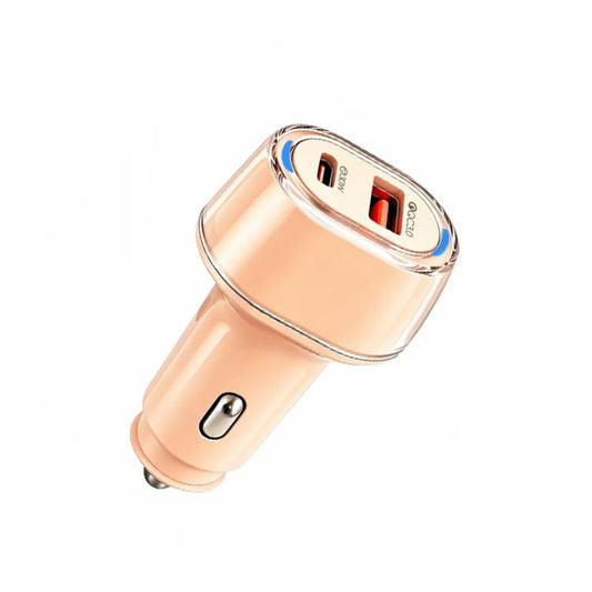 P78 55W PD3.0 / PPS + QC3.0 USB Macron Color Car Charger, without Cable