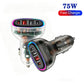 P54 75W PD3.0 USB-C x 2+USB x 2 Multi Protocol Car Charger, without Cable
