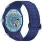 Integrated Three O Clock Side Magnetic Silicone Watch Band, For Swatch Royal Pop