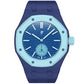 Integrated Three O Clock Side Magnetic Silicone Watch Band, For Swatch Royal Pop