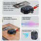 Bluetooth audio transceiver adapter with cable connections and AUX/RCA/TF card ports