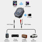 Bluetooth audio transceiver adapter with AUX and RCA outputs and TF card slot