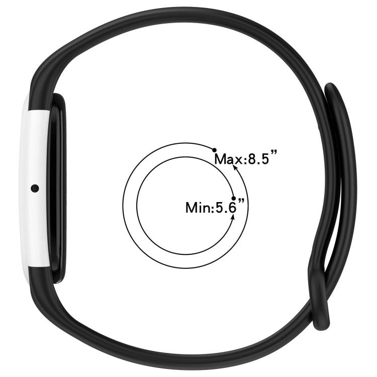 Watch Frame Integrated Reverse Buckle Silicone Watch Band, For Google Fitbit Air