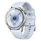 One Line Triple Loop Design Solid Color Silicone Watch Band, 22mm, 18mm