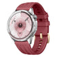 One Line Triple Loop Design Solid Color Silicone Watch Band, 22mm, 18mm