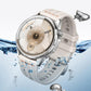 One Line Triple Loop Design Solid Color Silicone Watch Band, 22mm, 18mm