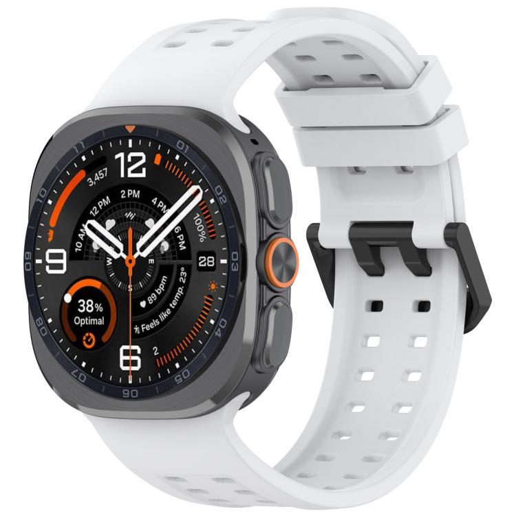 Double-Row Pin Buckle Silicone Watch Band, For Galaxy Watch Ultra2 2026 / 2025 / 1 2024