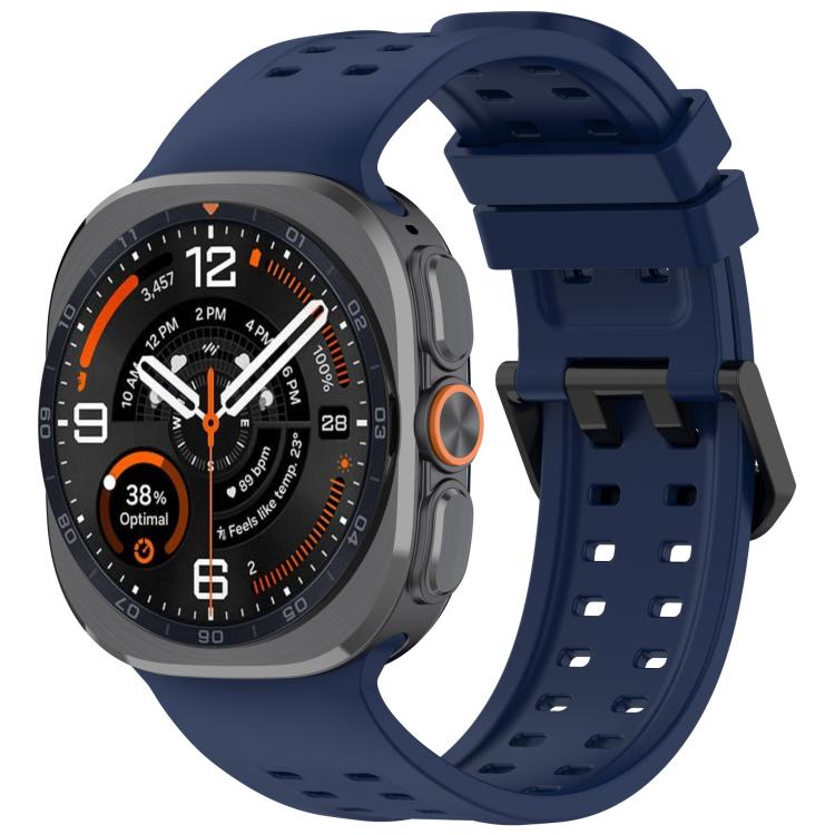 Double-Row Pin Buckle Silicone Watch Band, For Galaxy Watch Ultra2 2026 / 2025 / 1 2024