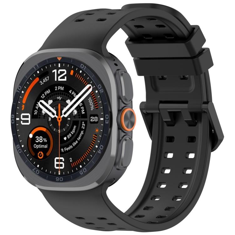 Double-Row Pin Buckle Silicone Watch Band, For Galaxy Watch Ultra2 2026 / 2025 / 1 2024