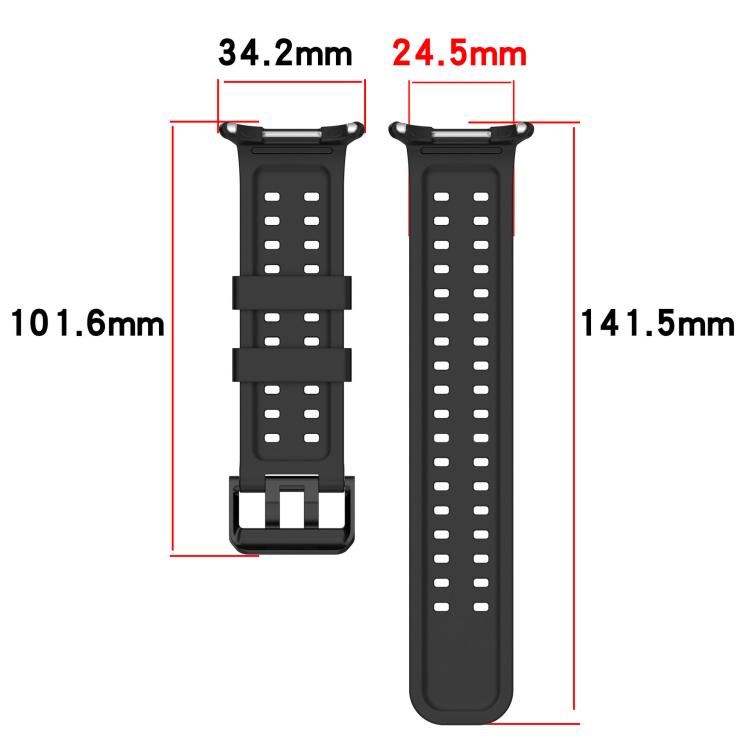 Double-Row Pin Buckle Silicone Watch Band, For Galaxy Watch Ultra2 2026 / 2025 / 1 2024