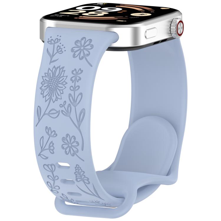 Sunflower Pattern Butterfly Buckle Silicone Watch Band, For Xiaomi Band  10 Pro / Redmi Watch 6 / 5