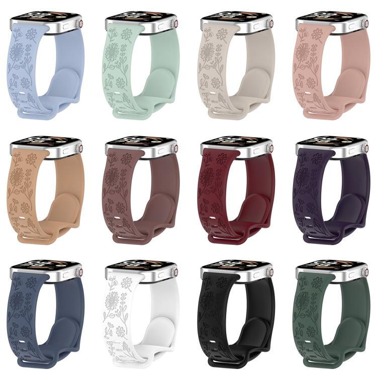 Sunflower Pattern Butterfly Buckle Silicone Watch Band, For Xiaomi Band  10 Pro / Redmi Watch 6 / 5