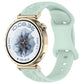 Sunflower Pattern Butterfly Buckle Silicone Watch Band, 22mm, 20mm, 18mm