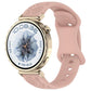 Sunflower Pattern Butterfly Buckle Silicone Watch Band, 22mm, 20mm, 18mm