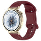 Sunflower Pattern Butterfly Buckle Silicone Watch Band, 22mm, 20mm, 18mm