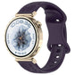 Sunflower Pattern Butterfly Buckle Silicone Watch Band, 22mm, 20mm, 18mm