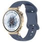 Sunflower Pattern Butterfly Buckle Silicone Watch Band, 22mm, 20mm, 18mm