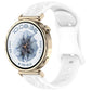 Sunflower Pattern Butterfly Buckle Silicone Watch Band, 22mm, 20mm, 18mm