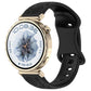 Sunflower Pattern Butterfly Buckle Silicone Watch Band, 22mm, 20mm, 18mm