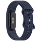 Vertical Texture Butterfly Buckle Solid Color Silicone Watch Band, For Google Fitbit Air