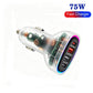 P54 75W PD3.0 USB-C x 2 + USB x 2 Car Charger with Type-C to Type-C Data Cable, with Cable