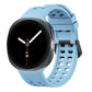 Double-Row Pin Buckle Solid Color Silicone Watch Band, For Galaxy Watch9 / 8 / 8 Classic