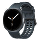 Double-Row Pin Buckle Solid Color Silicone Watch Band, For Galaxy Watch9 / 8 / 8 Classic