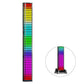 Rechargeable 4D RGB Bluetooth rhythm light bar with black base, side view with inset