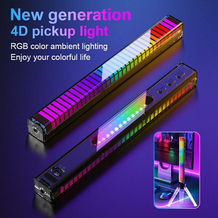 Two RGB LED light bars with control buttons and multicolor strip lighting