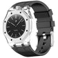 Twelve O Clock Direction Clear Plastic Case Integrated Silicone Watch Band, For Swatch Royal Pop