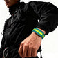 Black Bezel Resin Coating Two Color Silicone Watch Band, For WHOOP 5.0