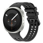 Solid Color Dual-Row Perforated Silicone Watch Band, For Galaxy Watch 9 / 8 / 8 Classic