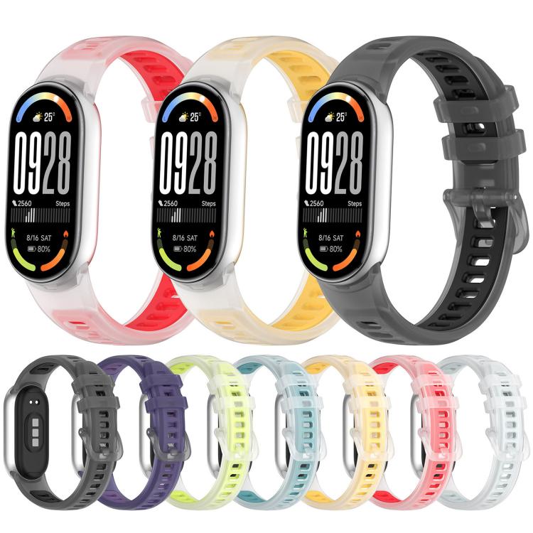 Translucent Jelly Silicone Watch Band, For Xiaomi Smart Band 11 / 10 / 9 / 8