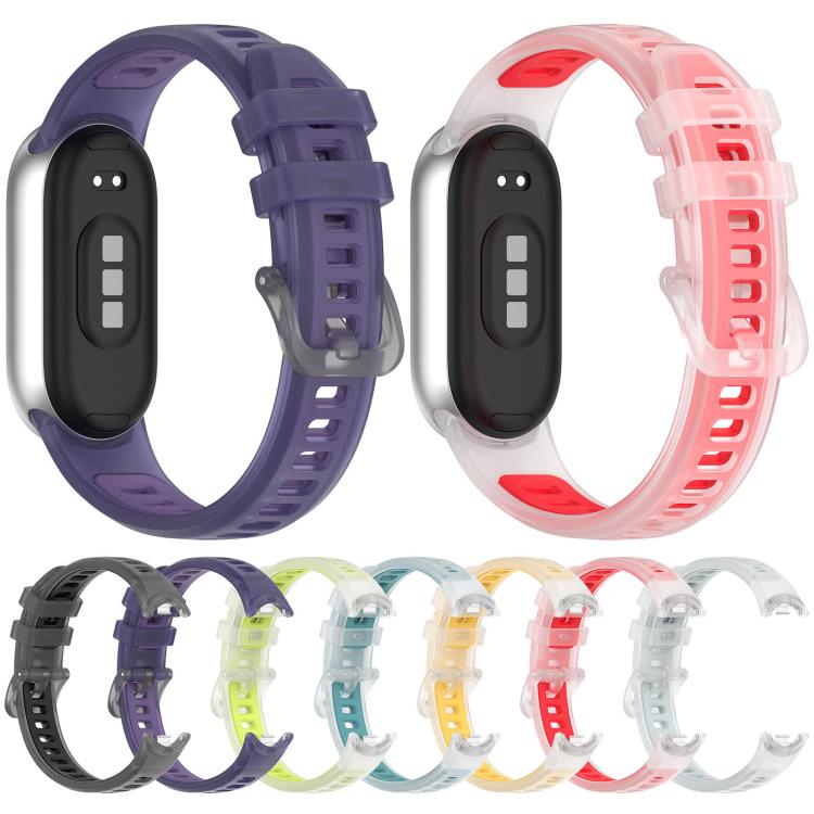 Translucent Jelly Silicone Watch Band, For Xiaomi Smart Band 11 / 10 / 9 / 8