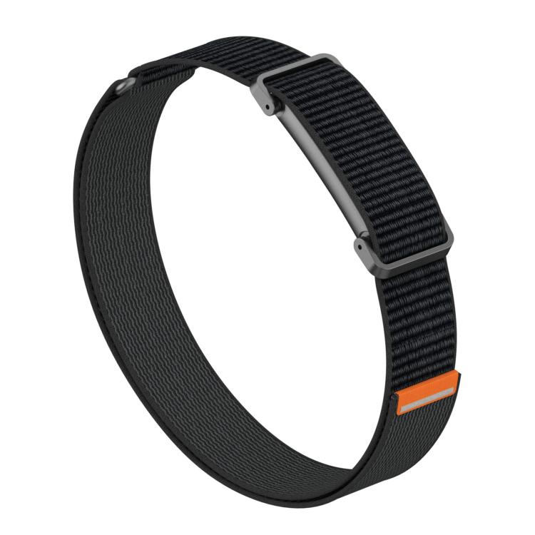 Adjustable Metal Shell Hybrid Nylon Hook and Loop Fastener Arm Band, For Google Fitbit Air
