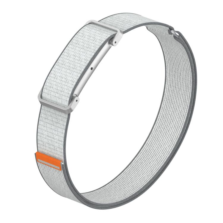 Adjustable Metal Shell Hybrid Nylon Hook and Loop Fastener Arm Band, For Google Fitbit Air