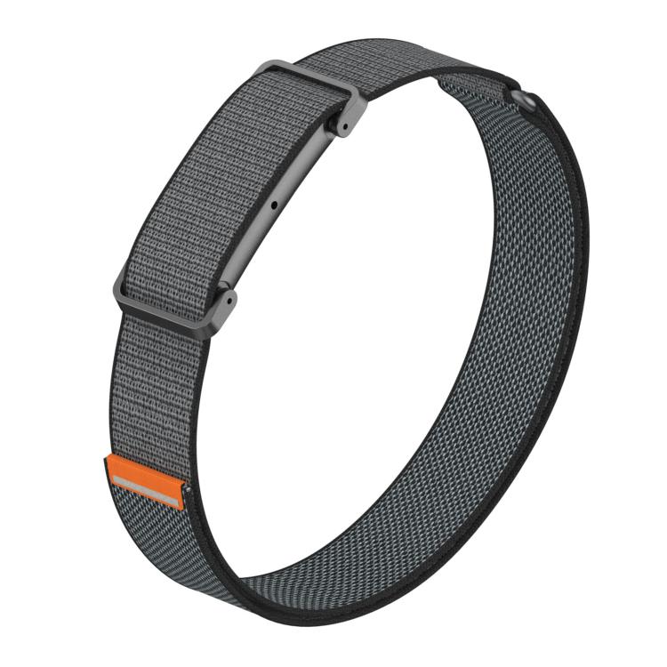 Adjustable Metal Shell Hybrid Nylon Hook and Loop Fastener Arm Band, For Google Fitbit Air