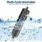 Washable anti-hair wrap brush roll with black bristles in water splash